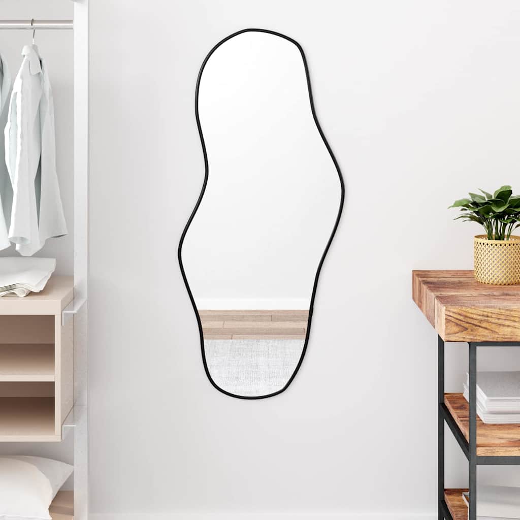 vægspejl 100x45 cm sort