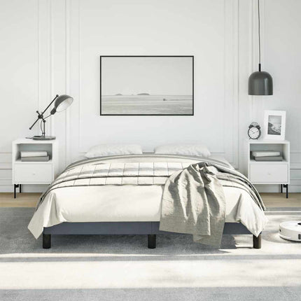 sengestel uden madras mørkegrå 137x190 cm fuldfløjl