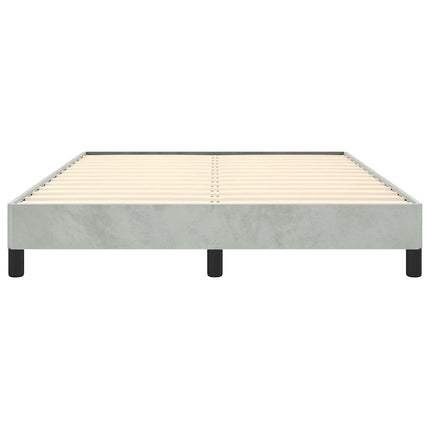 sengestel uden madras lysegrå 152x203 cm queen size velour
