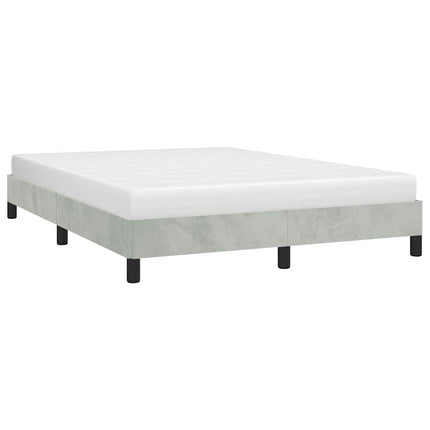 sengestel uden madras lysegrå 152x203 cm queen size velour