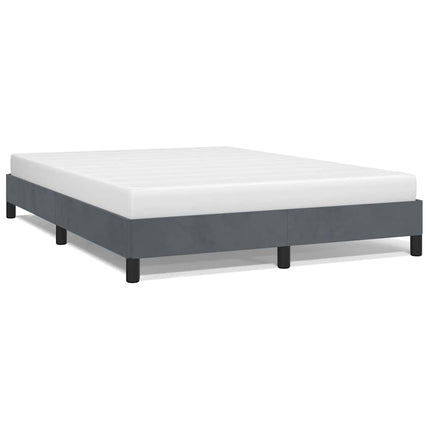 sengestel uden madras mørkegrå 152x203 cm queen size velour
