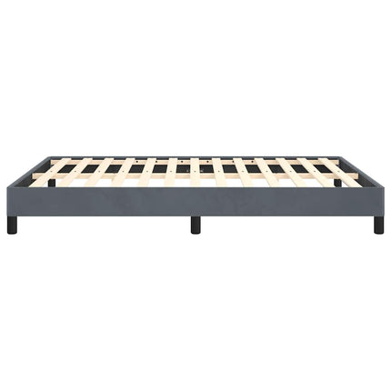 sengestel uden madras mørkegrå 152x203 cm queen size velour