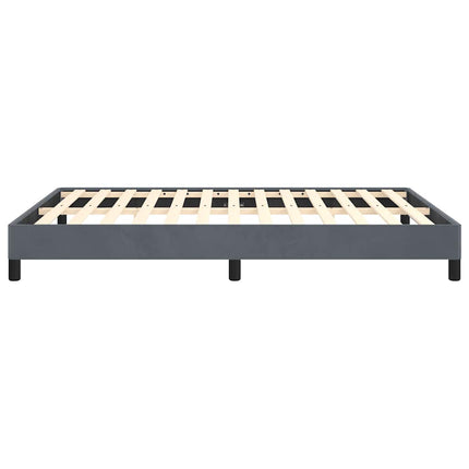 sengestel uden madras mørkegrå 152x203 cm queen size velour