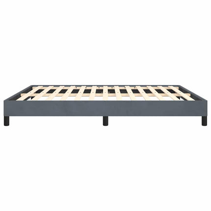sengestel uden madras mørkegrå 193x203 cm kingsize velour