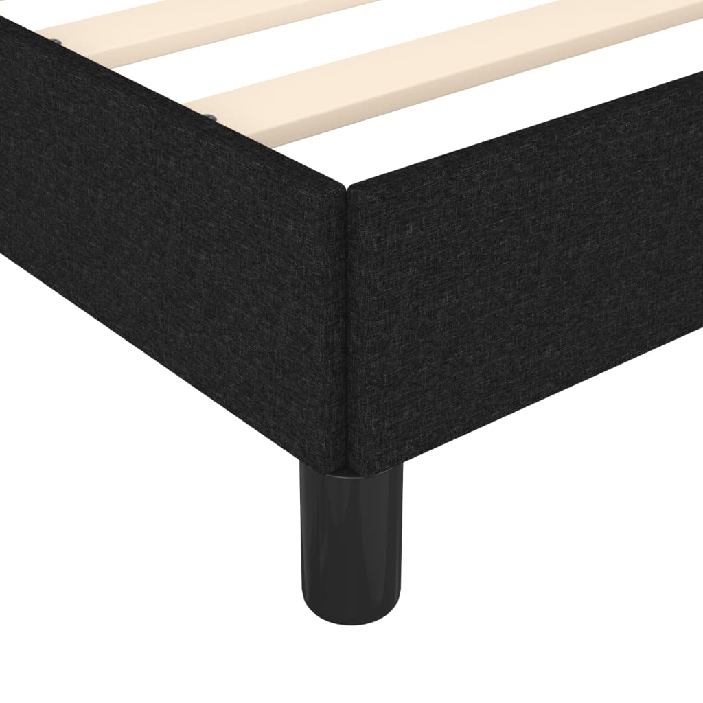 sengeramme uden madras 90x200 cm stof sort