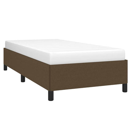 Sengeramme uden madras Mørkebrun 90x200 cm Stof