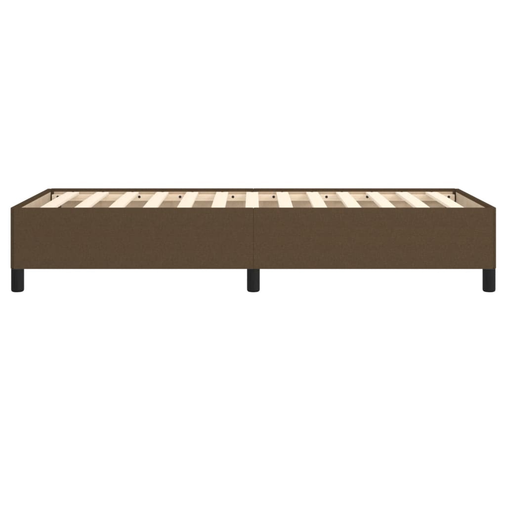 Sengeramme uden madras Mørkebrun 90x200 cm Stof