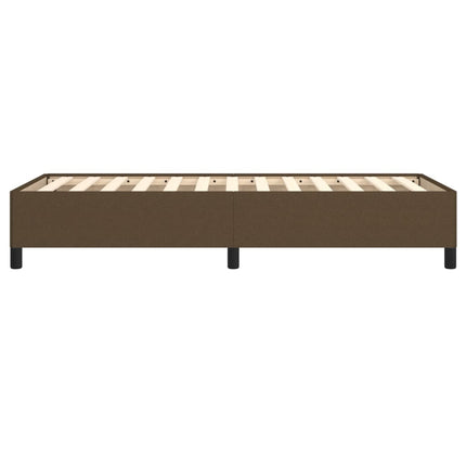 Sengeramme uden madras Mørkebrun 90x200 cm Stof