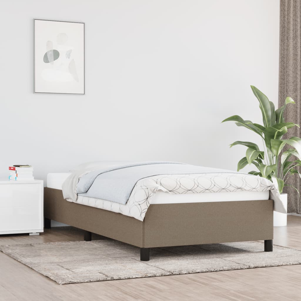sengeramme uden madras 90x200 cm stof gråbrun