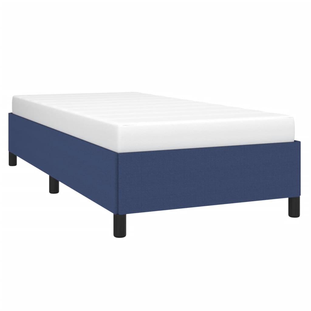 sengeramme uden madras 90x200 cm stof blå