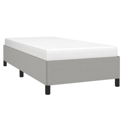Sengeramme uden madras Lysegrå 100x200 cm Stof
