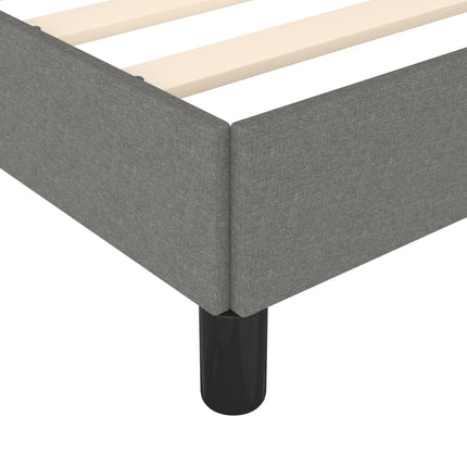 Sengeramme uden madras Mørkegrå 100x200 cm Stof