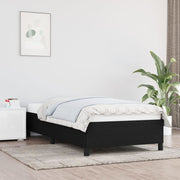 Sengeramme uden madras Sort 100x200 cm Stof