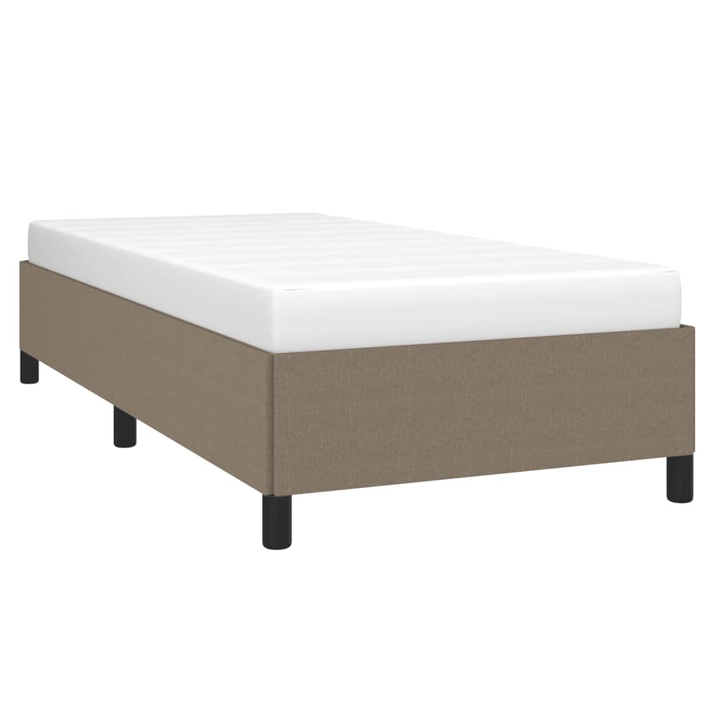 Sengeramme uden madras Taupe 100x200 cm Stof