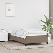 Sengeramme uden madras Taupe 100x200 cm Stof