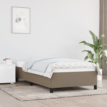 Sengeramme uden madras Taupe 100x200 cm Stof