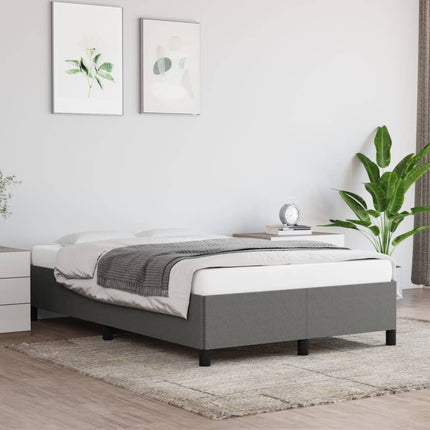 Sengeramme uden madras Mørkegrå 120x200 cm Stof