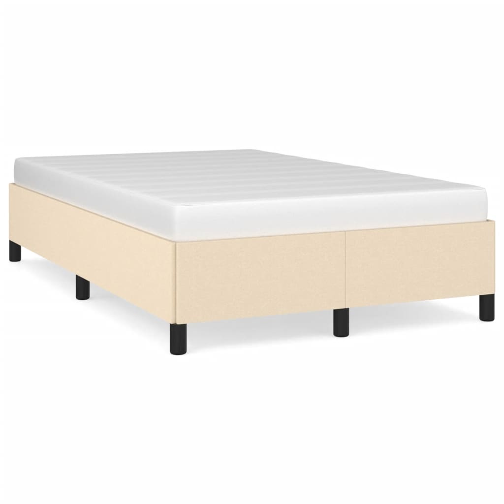 Sengeramme uden madras Creme 120x200 cm Stof