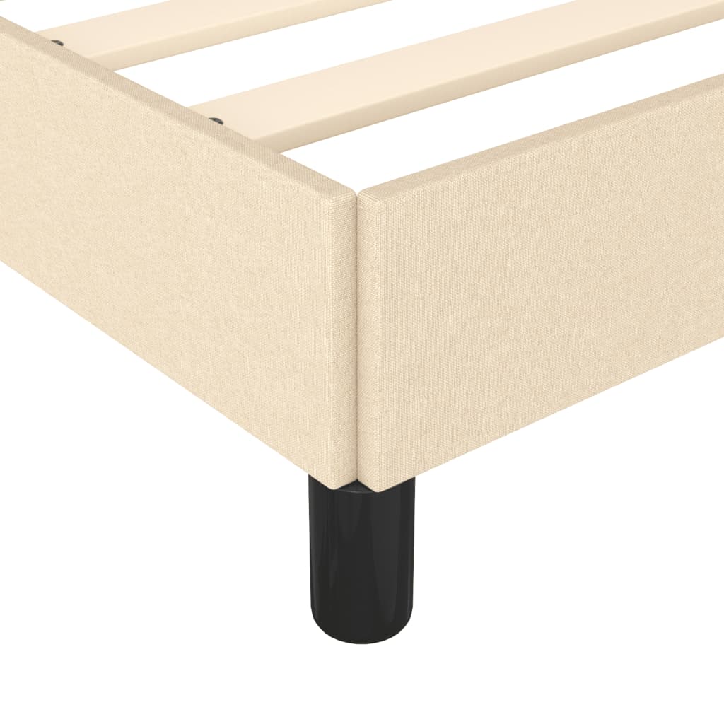 Sengeramme uden madras Creme 120x200 cm Stof