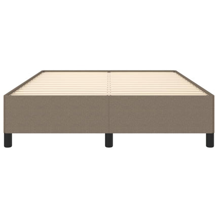 sengeramme uden madras 140x190 cm stof gråbrun