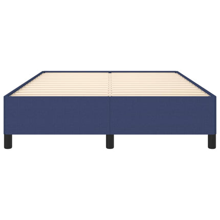 sengeramme uden madras 140x190 cm stof blå