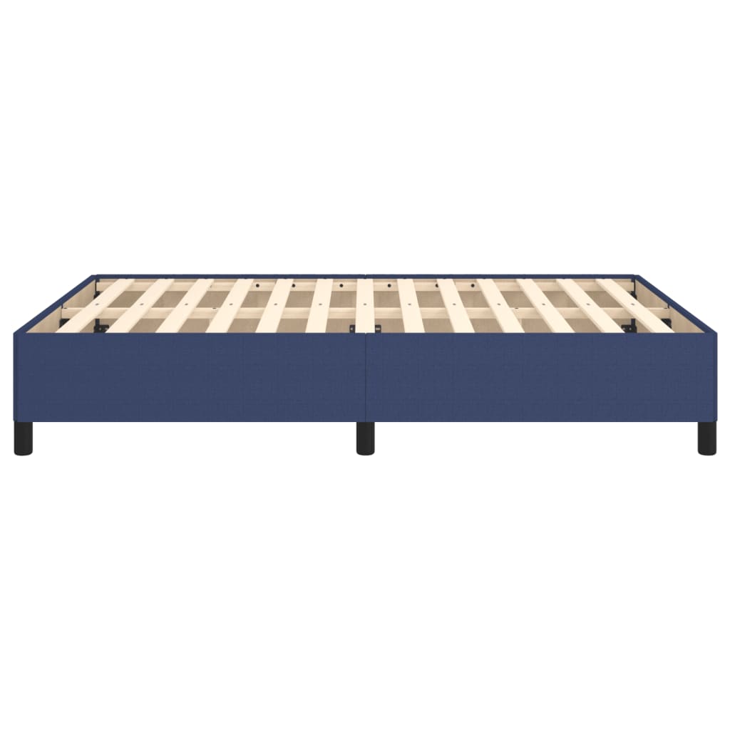 sengeramme uden madras 140x190 cm stof blå