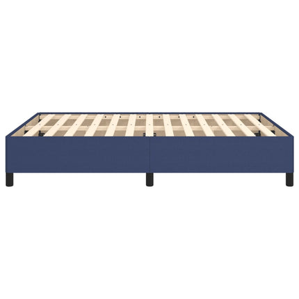 sengeramme uden madras 140x190 cm stof blå