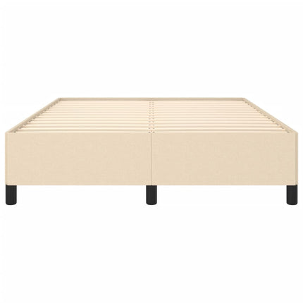 sengeramme uden madras 140x200 cm stof cremefarvet