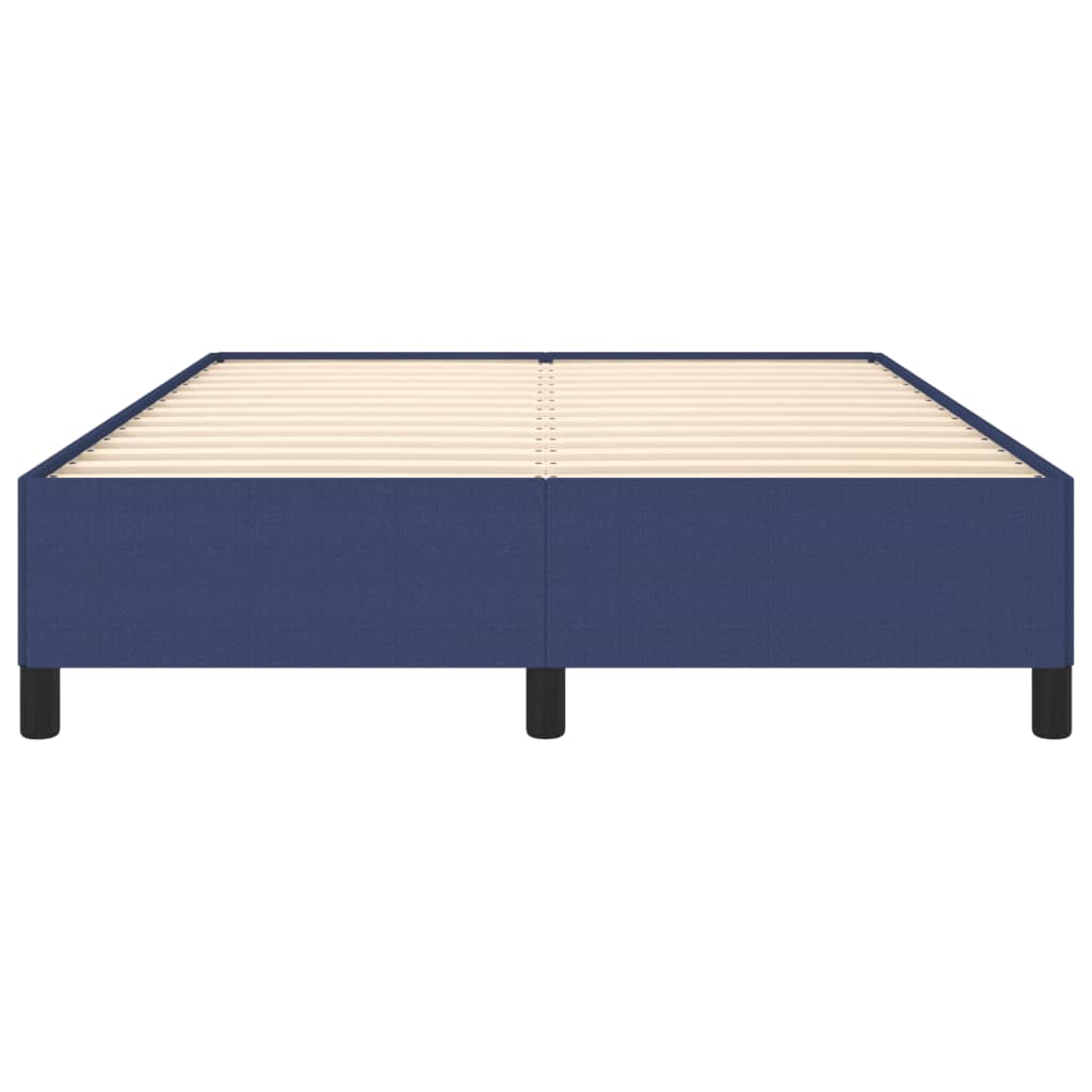 sengeramme uden madras 140x200 cm stof blå