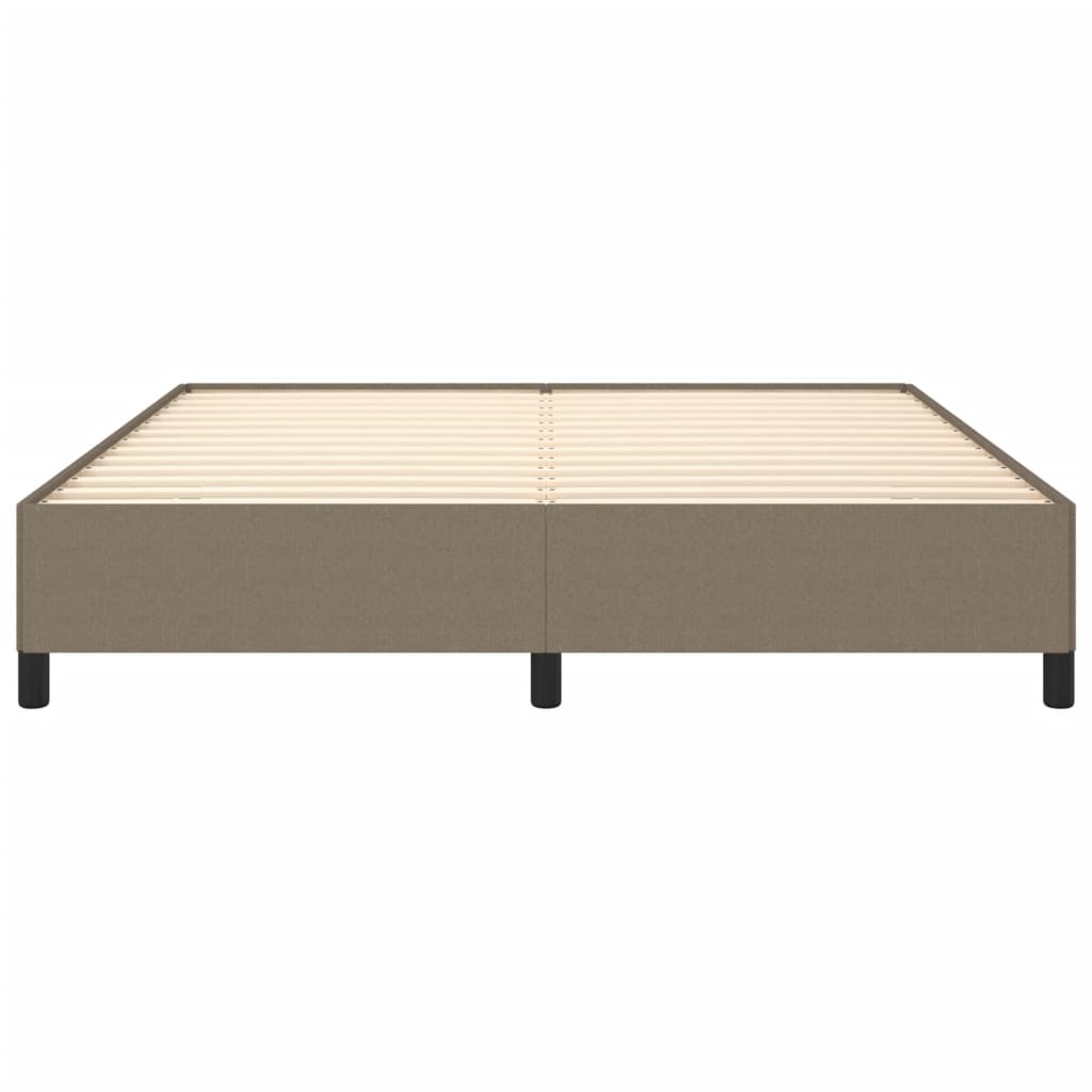 sengeramme uden madras 160x200 cm stof gråbrun