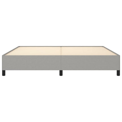 sengeramme uden madras 200x200 cm stof lysegrå