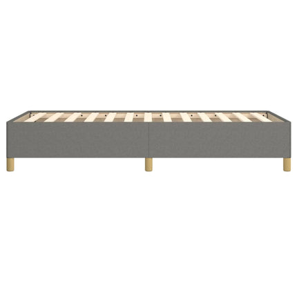 Sengeramme uden madras Mørkegrå 80x200 cm Stof