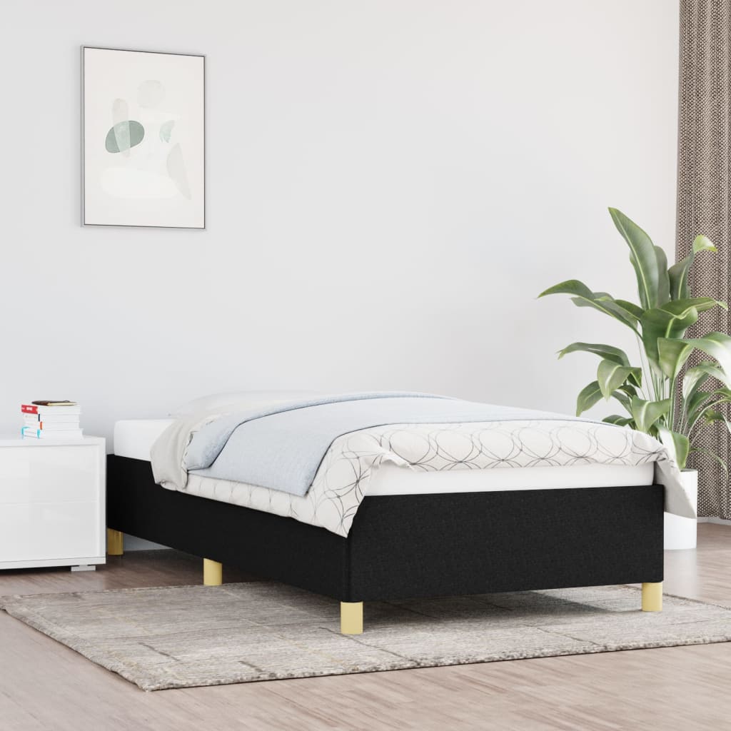 sengeramme uden madras 80x200 cm stof sort