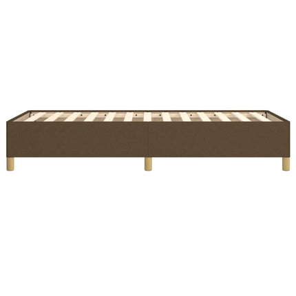 Sengeramme uden madras Mørkebrun 80x200 cm Stof