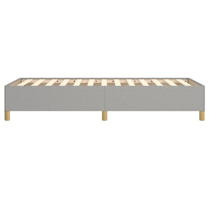 Sengeramme uden madras Lysegrå 90x190 cm Stof