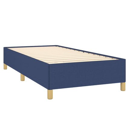 sengeramme uden madras 90x190 cm stof blå