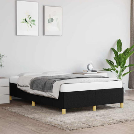 Sengeramme uden madras Sort 120x200 cm Stof