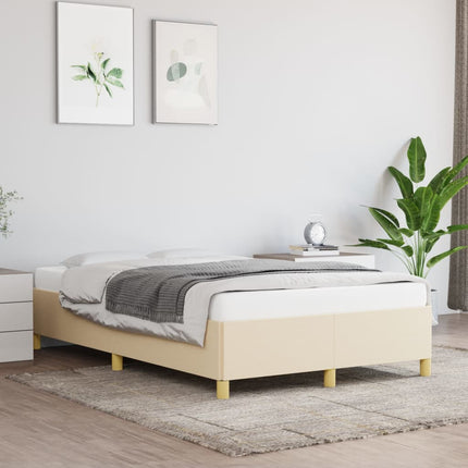 Sengeramme uden madras Creme 120x200 cm Stof