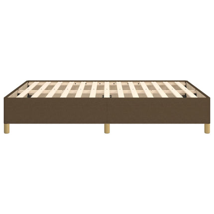 sengeramme uden madras 140x190 cm stof mørkebrun