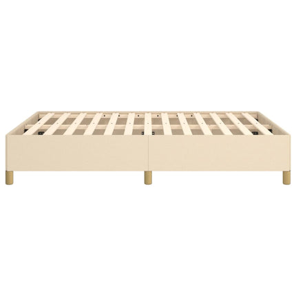sengeramme uden madras 140x190 cm stof cremefarvet