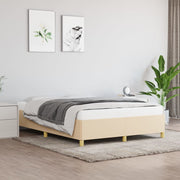 sengeramme uden madras 140x190 cm stof cremefarvet