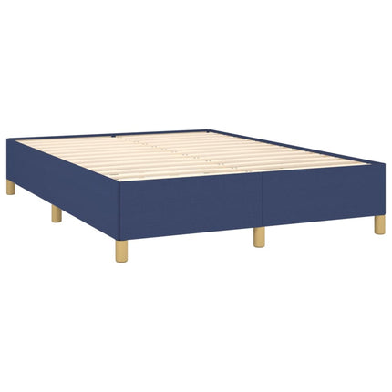 sengeramme uden madras 140x190 cm stof blå