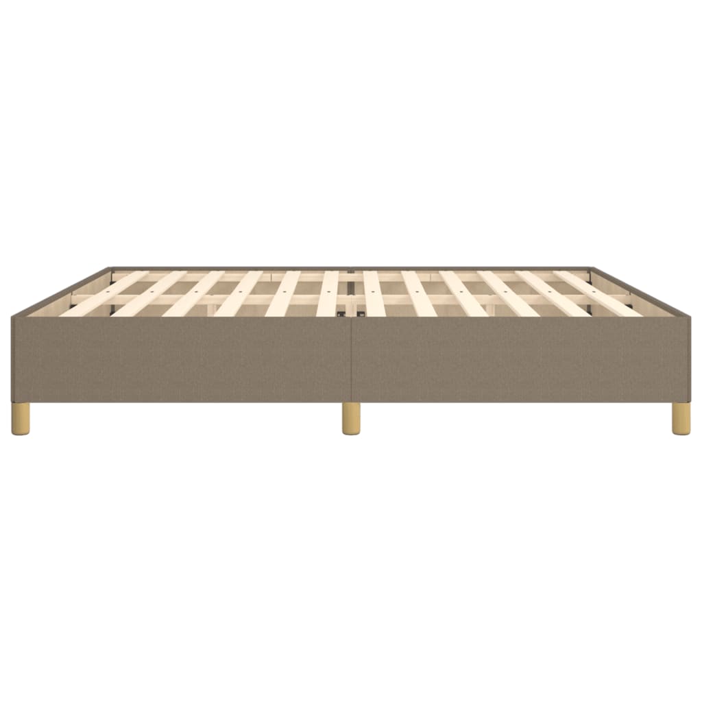 sengeramme uden madras 200x200 cm stof gråbrun