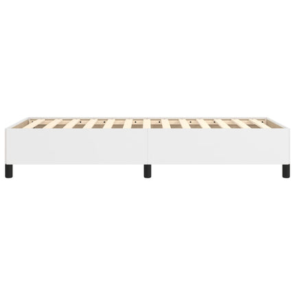 sengeramme uden madras 90x190 cm kunstlæder hvid