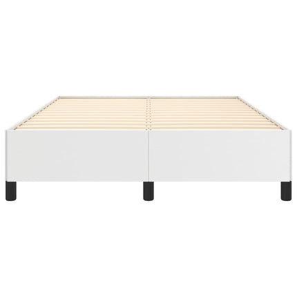 sengeramme 140x190 cm kunstlæder hvid