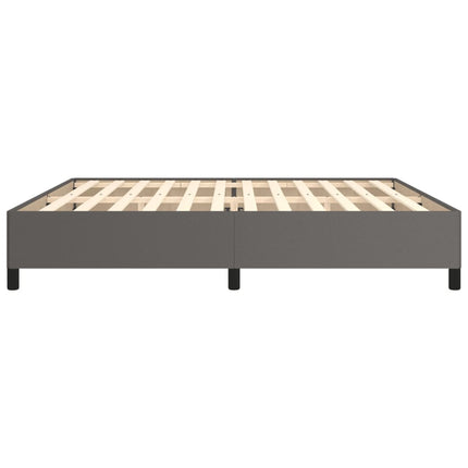 sengeramme 200x200 cm kunstlæder grå