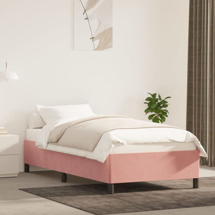 sengeramme 80x200 cm fløjl pink