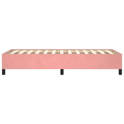 sengeramme 90x200 cm fløjl pink