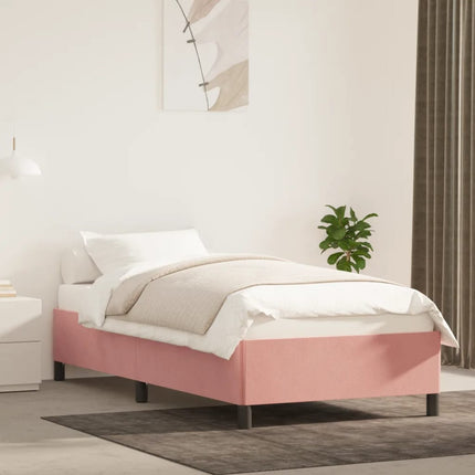 sengeramme 100x200 cm fløjl pink