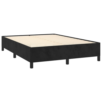 Sengeramme uden madras Sort 140x190 cm Fløjl